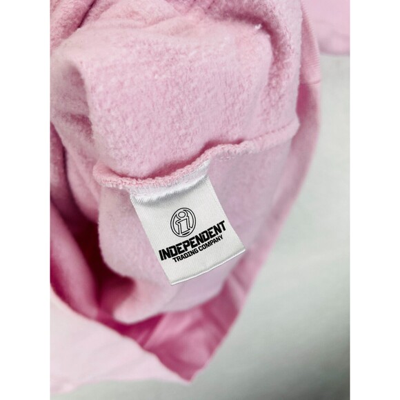 Anti Social Social Club Bat Emoji Hoodie Women’s S Pink Graphic Pullover Street - Picture 10 of 12